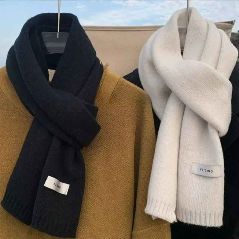 écharpe chaude en tricot unisexe