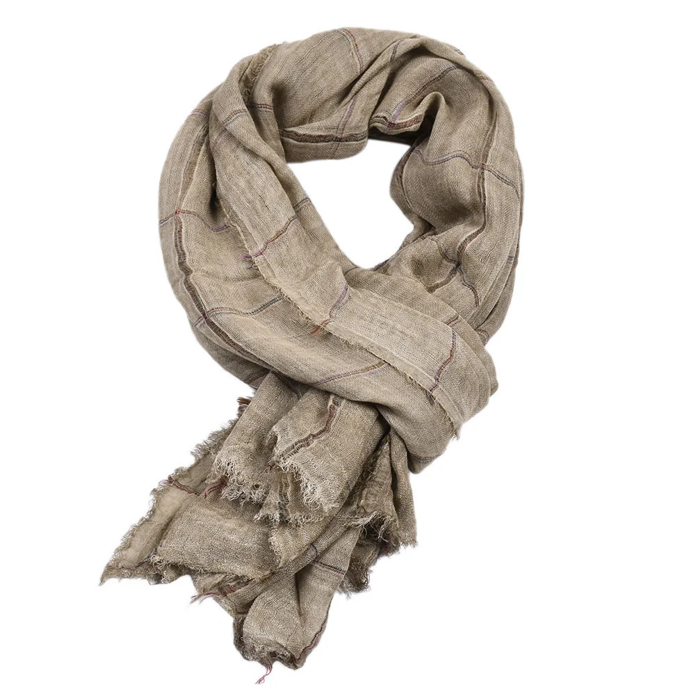 écharpe chic homme quadrillée