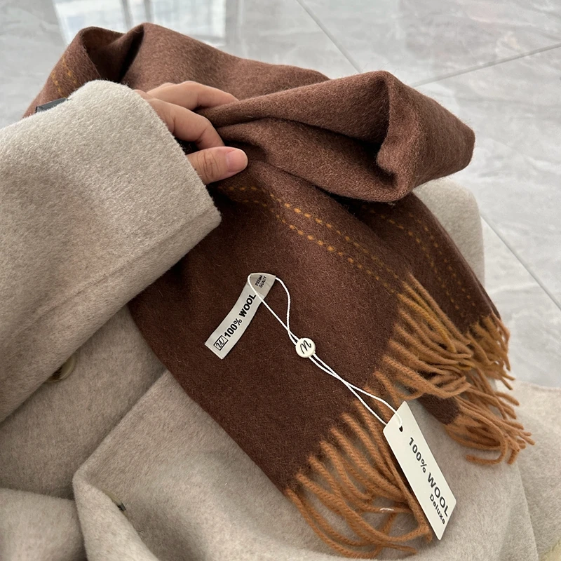 Style intemporel écharpe laine