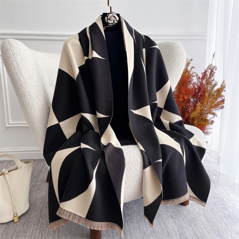 Châle femme hiver