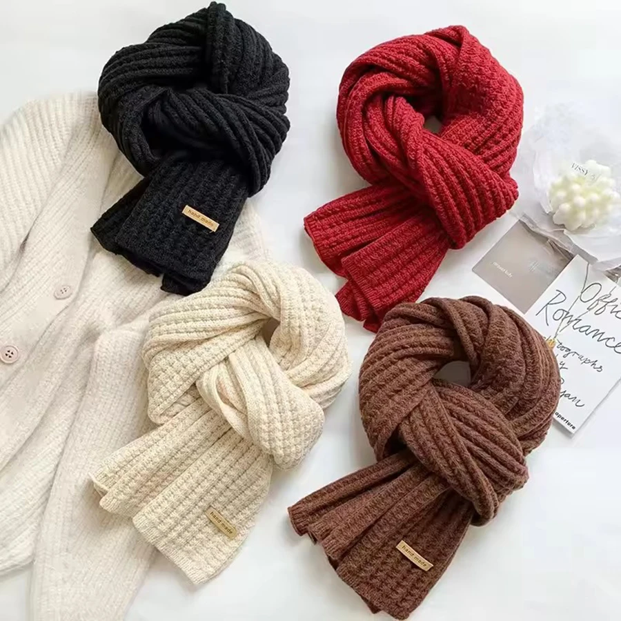 Écharpe maille motif épaisse effet cachemire, douceur et chaleur, accessoire hiver moderne homme/femme, style chic