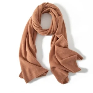 Écharpe femme cachemire maille luxe, douce, chaude et élégante, format 175x60 cm, couleur unie, accessoire premium hiver