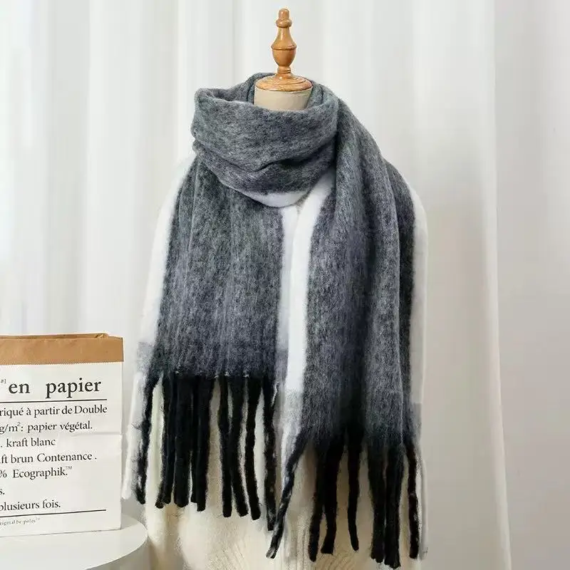 Echarpe femme laine multicolore irrésistible et tendance – Image 9