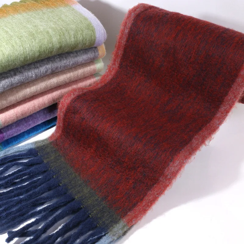 Echarpe femme laine multicolore irrésistible et tendance – Image 7