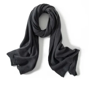 Écharpe femme maille cashmere, luxe et douceur raffinée – Image 4