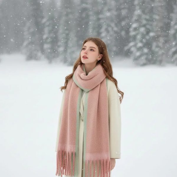 Echarpe femme laine multicolore irrésistible et tendance