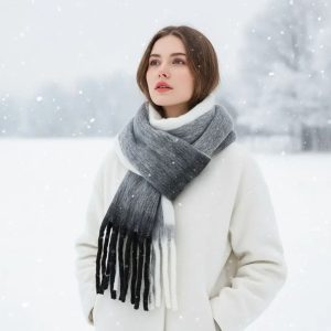 Écharpe en laine australienne pour femme — douceur et chaleur premium au quotidien.